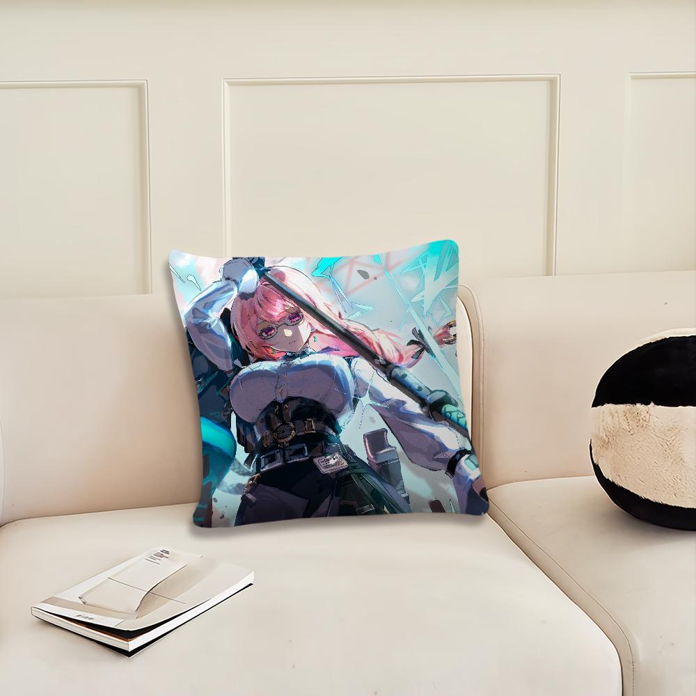 Game Zenless Zone Zero Tsukishiro cushion cover Pillow Cover Decoration Room Home Sofa living Office Car Nordic Simplicity