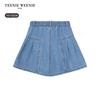 Teenie Weenie Kids Girl Denim Skort