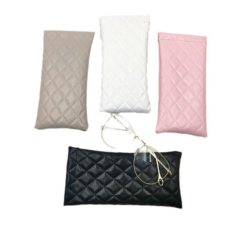 

Солнечный клетчатый чехол для очков из ПУ кожи – Застежка-пружина, Водонепроницаемый, Портативный кейс чёрный