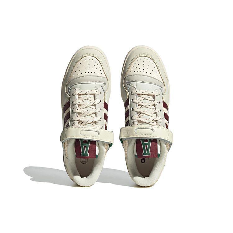 Adidas Forum 84 Lav Strikket Genser - Rød Dame Sneakers Krem Wonder-White Delt-Rød H03689