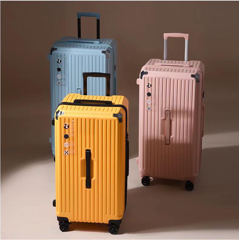 Premium 28-Inch Multi-Functional Women's Trolley Luggage with Brake Universal Wheels and Password Lock