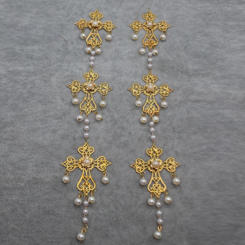 Baroque Luxury Hair Hoop Headwear Gothic Crown Material Package Goddess Pearl Headband Hair Accs for Women Photo