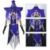 Lisa Cosplay Costume Dress Mondstadt Lisa Wig Party Impact Costumes With Lisa Hat Stockings Full Set Women Dress