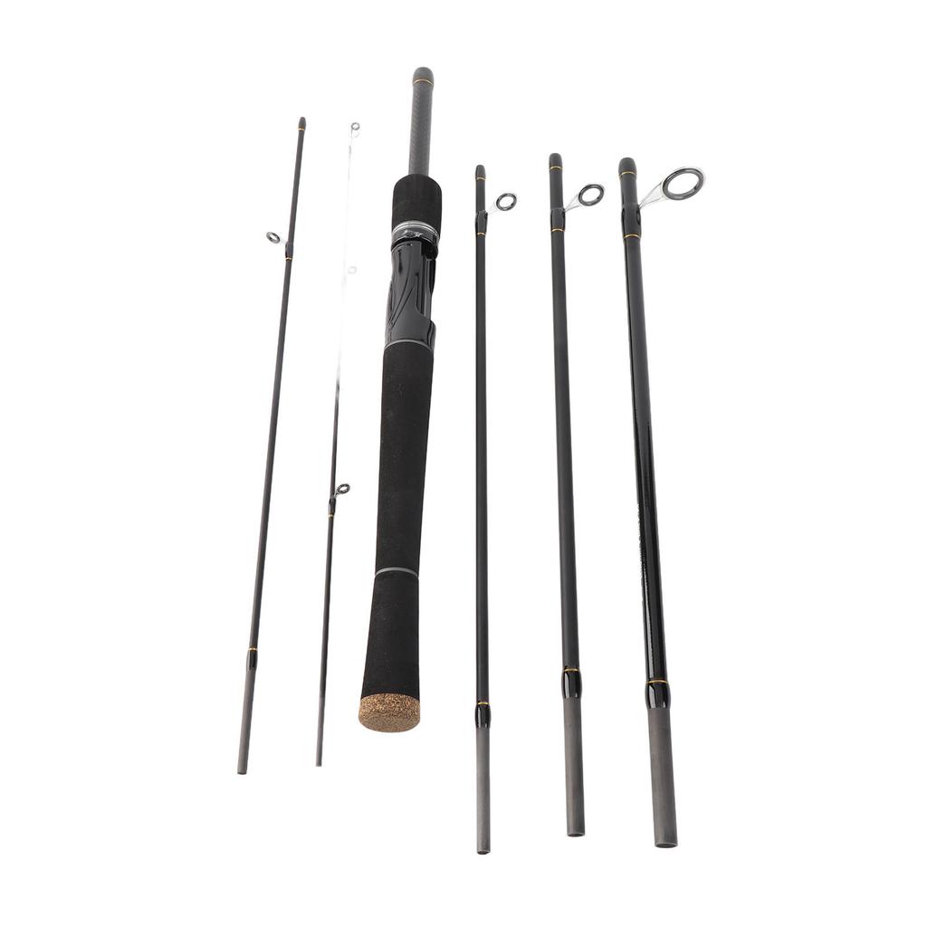 6-teilige Angelrute Ultraleicht Spinnrute Castingrute Reiseangelrute mit Aufbewahrungstasche