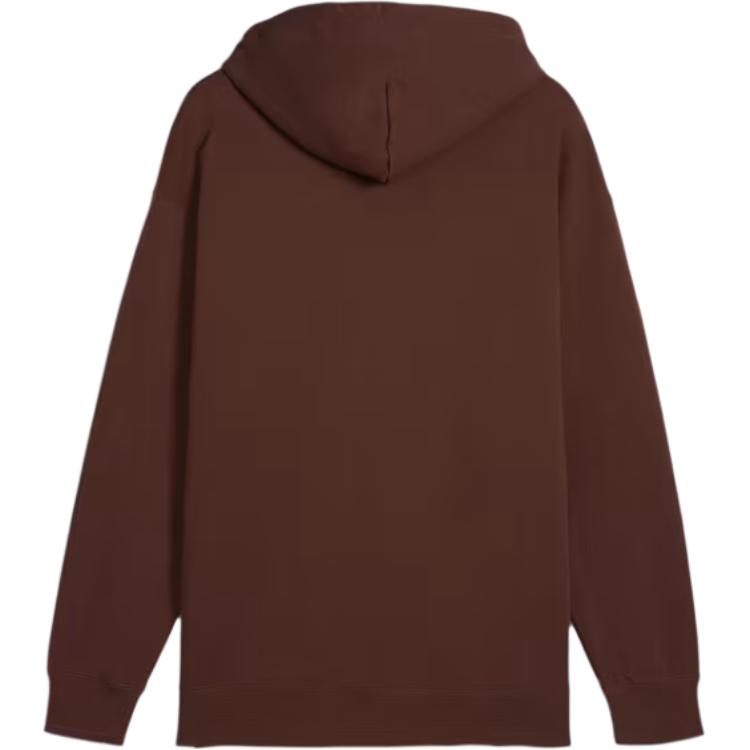 Puma Classics Hoodie American Vintage Loose Fit Fashion Long Sleeve Sweatshirt Unisex hoodies Dark-Coffee-Brown 624247-65