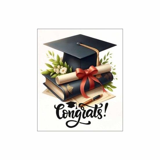 Знак «Поздравляем, выпускник» для задника, выпуск 2026, наклейки на стену с поздравлением, для украшения выпускной вечеринки, фотоаксессуары A