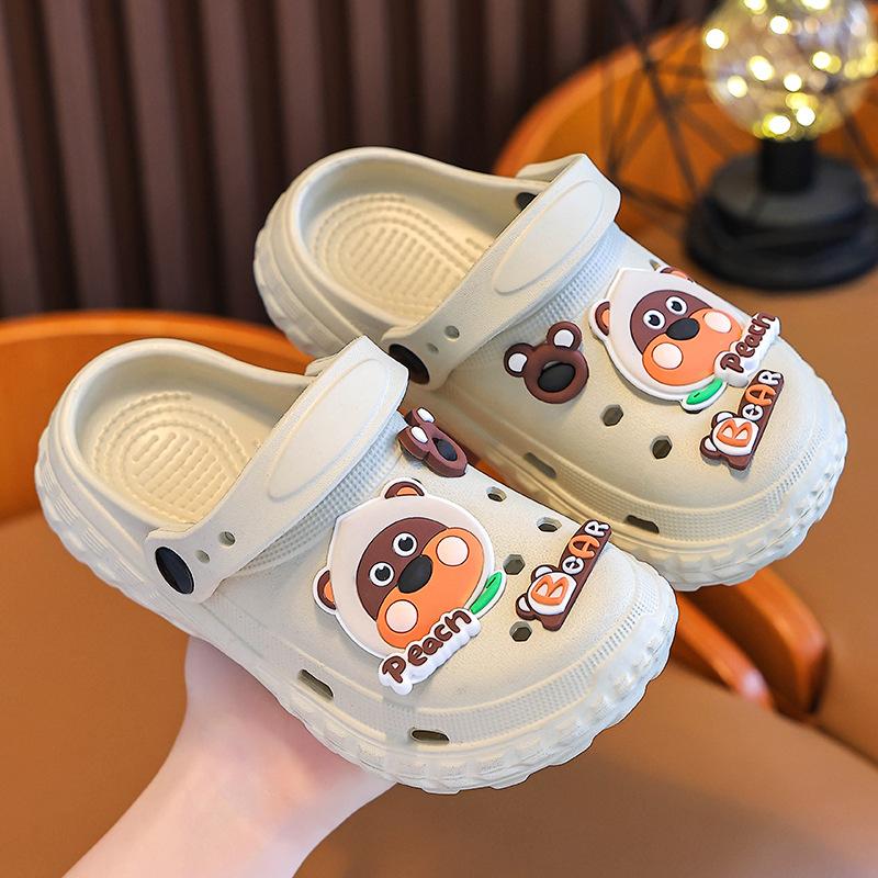 Children's Slippers with Soft Cushioning, Girls' Summer Cartoon Cute Non-Slip Indoor Bath Soft Sole Slippers, Baby Slippers