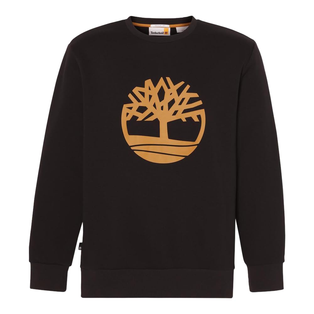 

Timberland Men s Northwood Tree Logo Brushed Back Crew Neck T-Shirt, Black, Size M (TB0A43Y50011)
