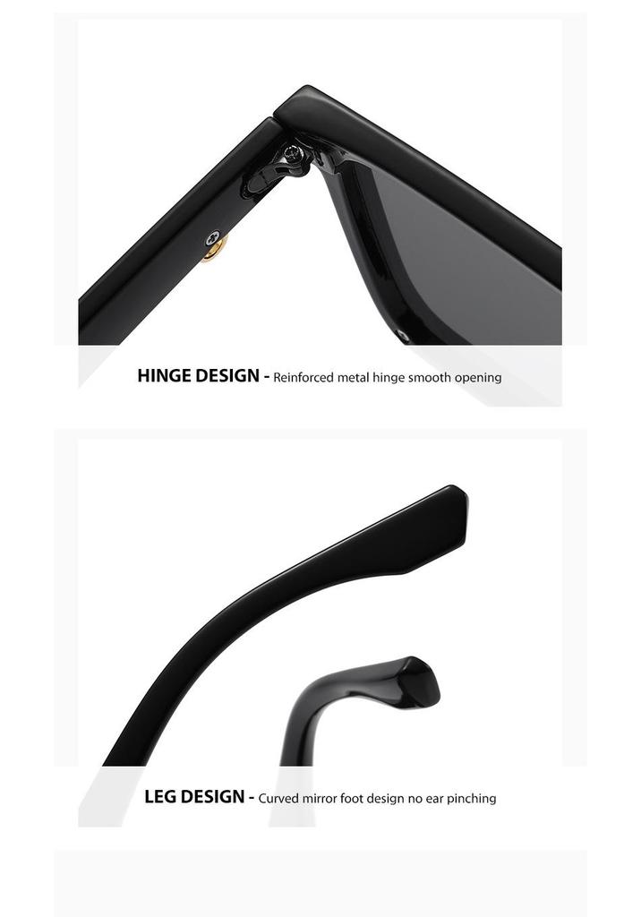 Fashionable Large Square Frame Sunglasses: European & American Street Style with Luxury Design