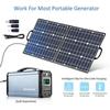 Refurbished:Flashfish SP50 50W 18V Solar Panel with 4 DC Connectors, Portable Foldable PV Panels Monocrystalline Solar Panel