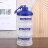 1/2/3 Tier Portable Protein Powder Box Fitness Supplement Bottle Funnel Powder Box Handle Layered Storage Pill Box Snack Jar