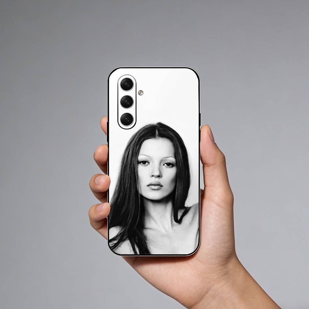 Model K-Kate Moss Phone Case For Samsung Galaxy A73,A72,A71,A70,A52,A51 Others Soft Black Cover