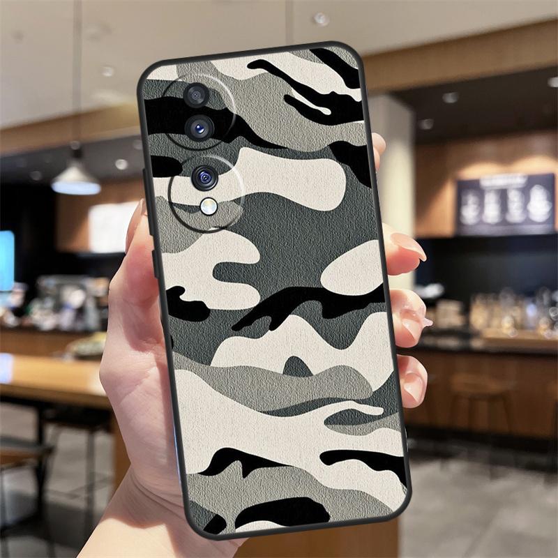 Military Army Camouflage Pattern Case For Honor Magic 7 5 6 8 Lite Honor 400 200 Pro 50 70 90 X8c X9a X9b X9c X9d Win RT Cover