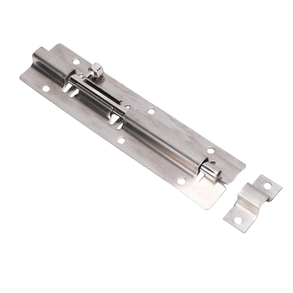 Slide Bolt Latch 6 Inch 304 Stainless Steel Heavy Duty Sliding Bolt Lock Latch for Large Wardrobes Garage Cabinets
