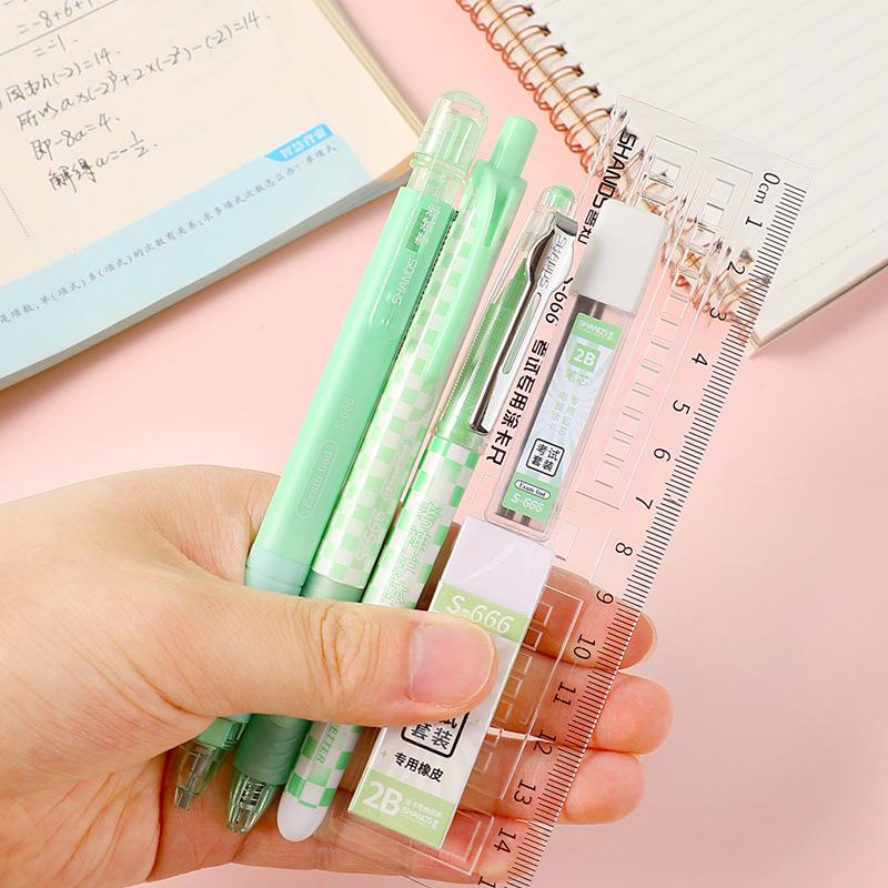 Newcomer Exam Stationery Set: Student Pencil, Eraser, Ruler