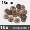 Natural Retro Coconut Shell Round Buttons for Children's Clothing