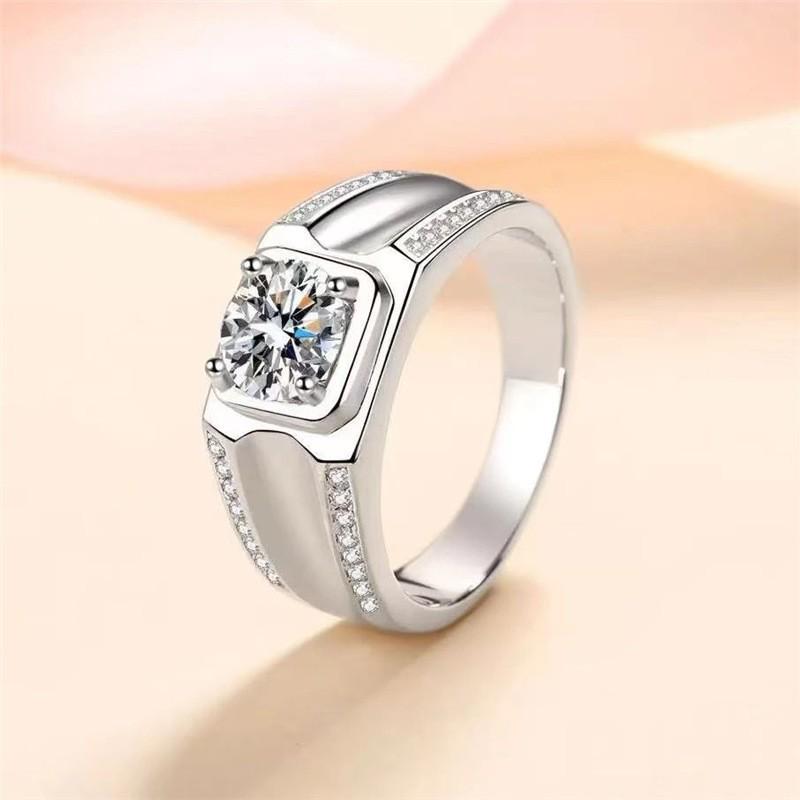 Luxury Adjustable Diamond Couple Wedding Ring - Elegant, Simple, Fashionable