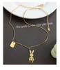 European Punk Stylish Rabbit Pendant Chain Necklace for Women