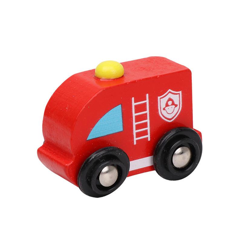 Wooden Emergency Vehicle Toy For Toddlers With Sliding Function For Early Learning And Parentchild Interaction