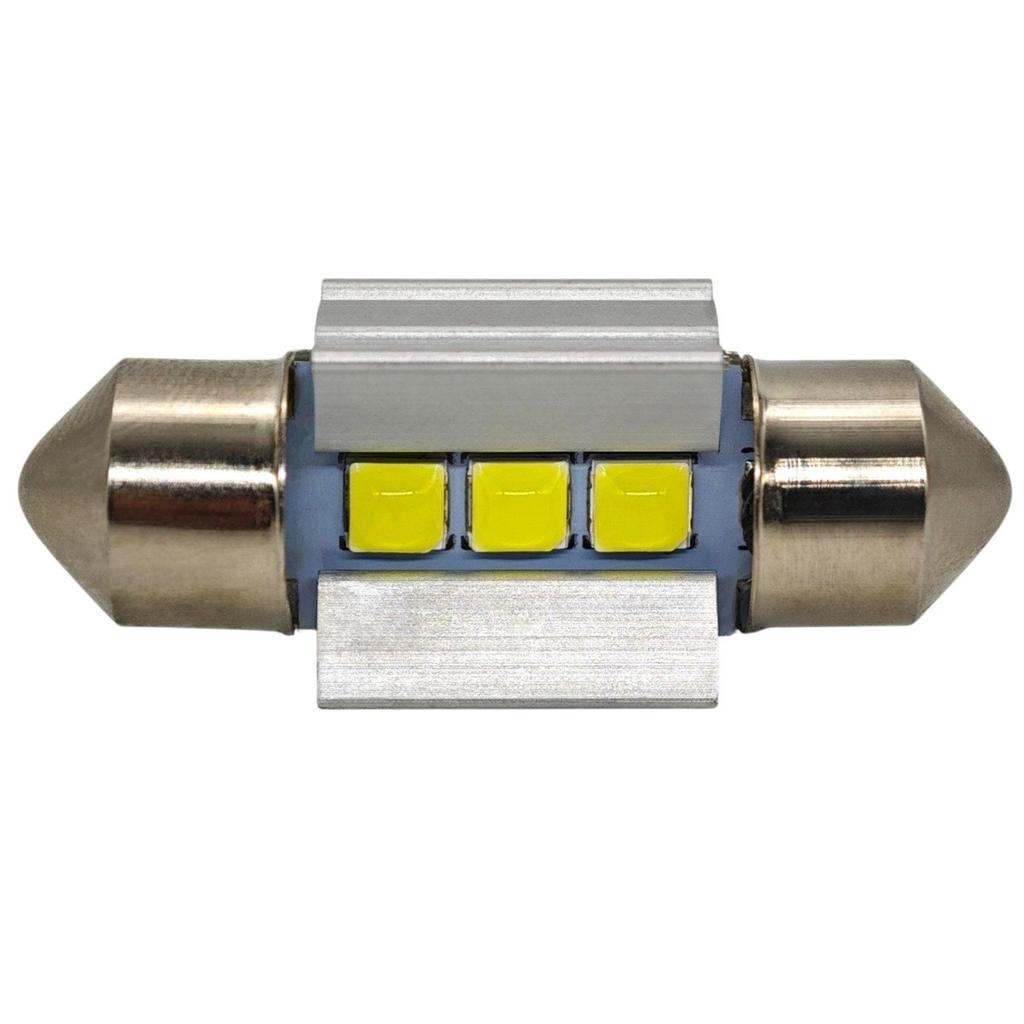 4 Pcs Bulb 31mm C3W LED SV8.5 12-24V CANBUS 320lm Strong White Light Off-Road