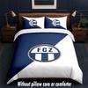 FC Zürich Design Bed Bedding Set 1 Duvet Cover + 2 Pillowcases Soft Breathable Household Bed Linens