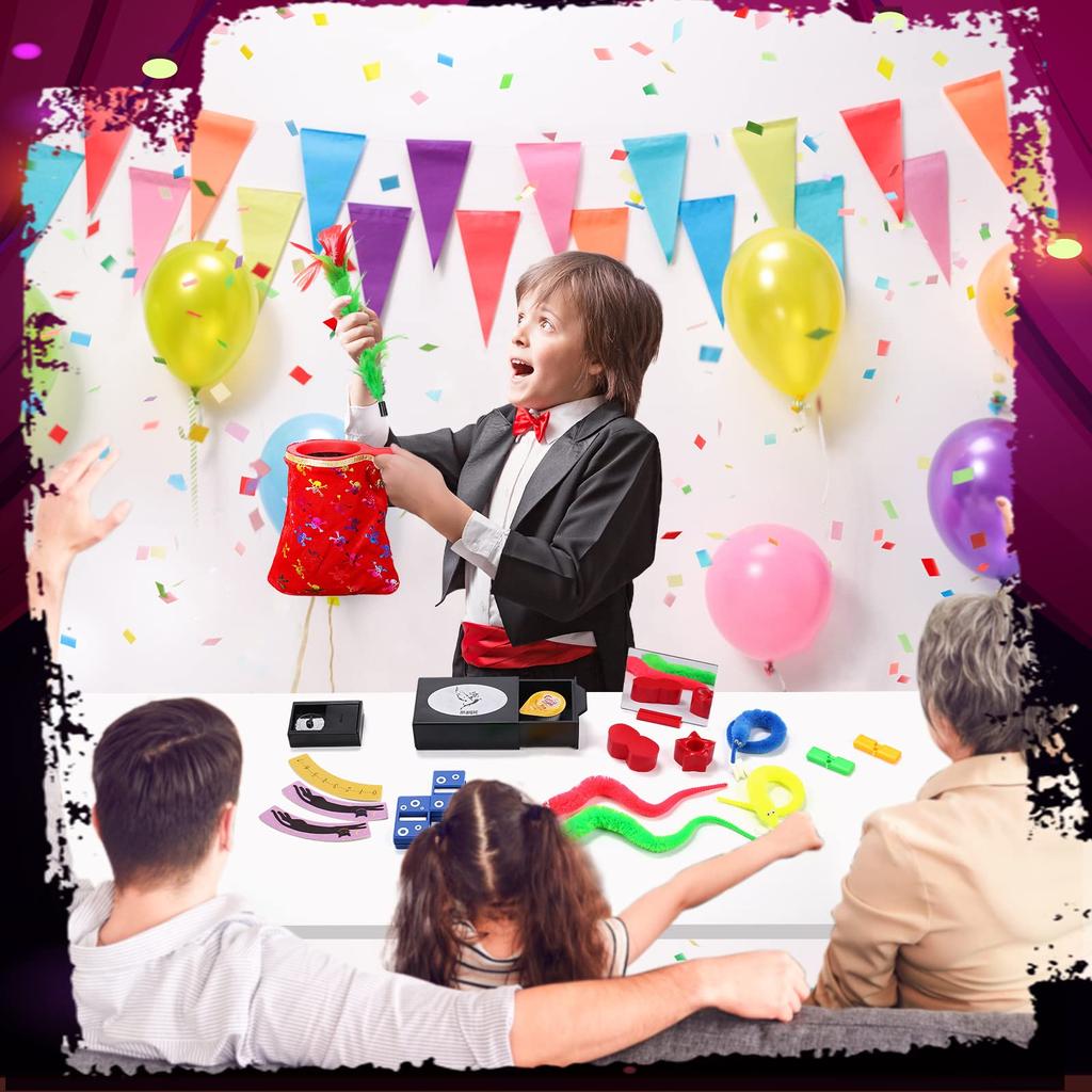Skirfy Magic Trick Educational Magic Magic Magic Magic Fun Birthday Gift for Elementary School Students and Day Gift 14-Piece Set, Toys, Supplies,