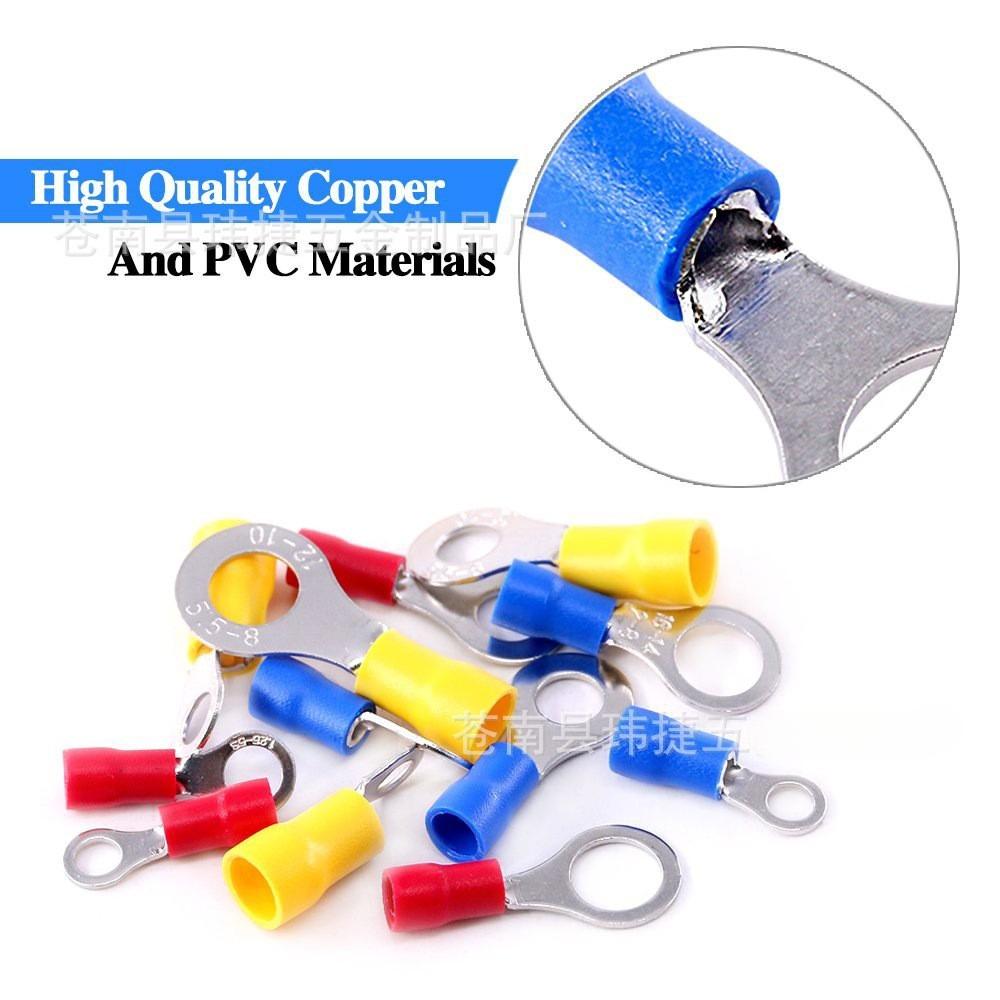 Boxed 360PCS Color Coded Cold Crimp Wire Connectors Male Female Quick Disconnect Insulated Spade Terminal Set