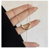 S925 Sterling Silver Gold Square Necklace: Minimalist Sugar Cube Clavicle Chain for Women, Light Luxury Design for Spring/Summer