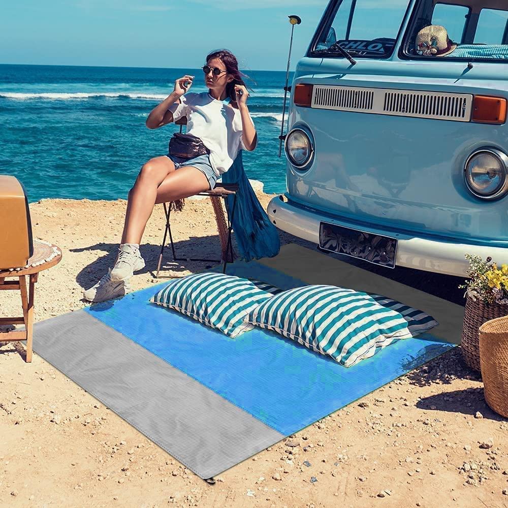 Satın alın Beach Blanket Sandproof 200 X 210cm Waterproof Beach Mat