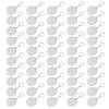 50PCS Acrylic Keychain Blanks DIY Painting Transparent Protective Film Blank Keychains