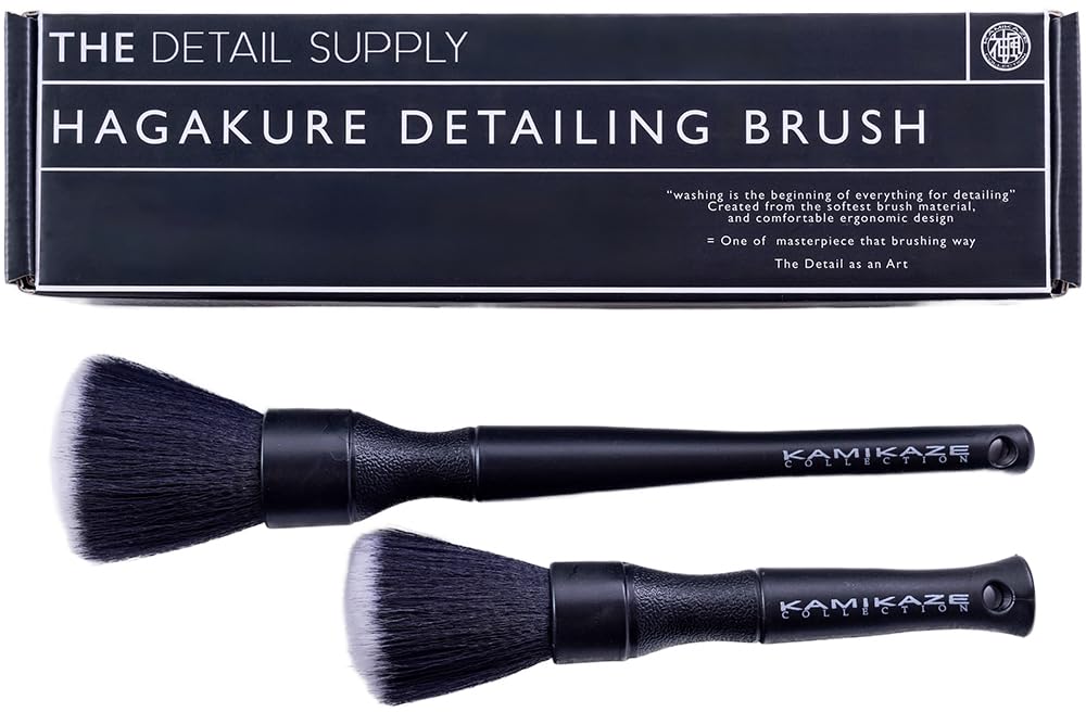 

HAGAKURE DETAILING BRUSH Щетка для детализации Hagakure Набор из 2 щеток для детализации Hagakure Kamikaze Collection Мойка кузова автомобиля Колеса Для труднодоступных мест [KAMIKAZE COLLECTION] чёрный