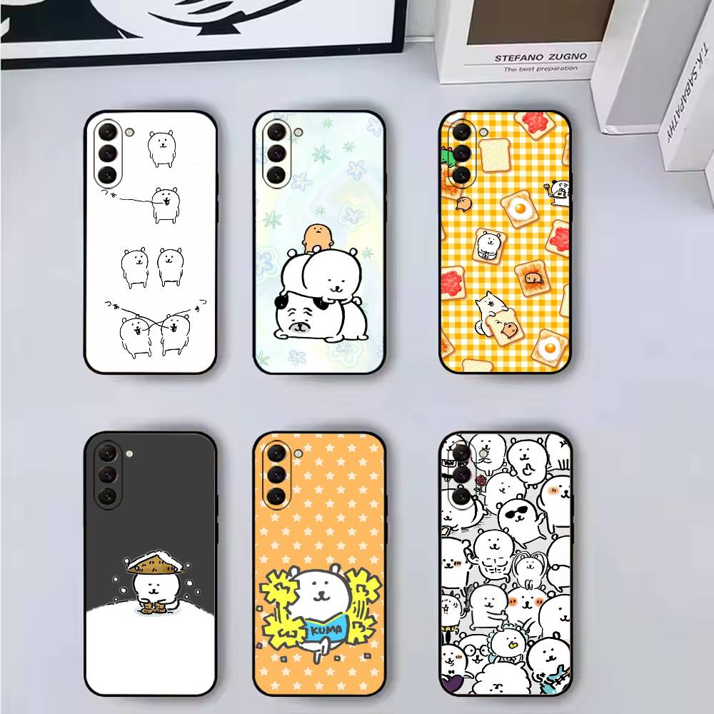 Funny Cartoon J-Joke B-Bear Phone Case For Samsung Galaxy A73,A72,A71,A70,A53,A52,A51,Soft Silicone Black Cover