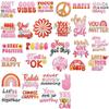 Smile Face Life Inspirational Words Embroidery Cloth Sticker Motivates English Patch Decoration Embroidery Mark Love Yourself Chapter Sticker