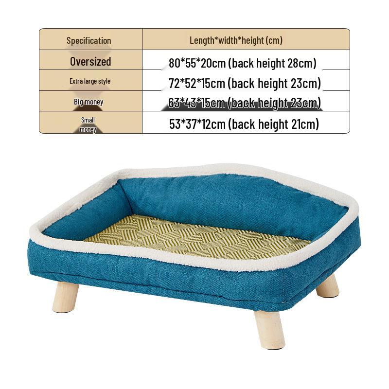 Four Seasons Washable Pet Bed: Cool Summer Mat for Small Dogs & Cats