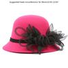 Elegant Flower Bucket Hat Breathable Hat Summer Tea Party Holiday Decors Vacation Hat Western Bowler Hat Style