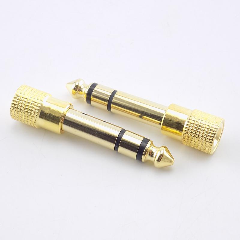 3,5mm Stecker 6,5mm Buchse Stereo Kopfhörer Sender 3,5 6,5 Audio Mic Gitarre Anschlüsse Adapter Mikrofon Audio