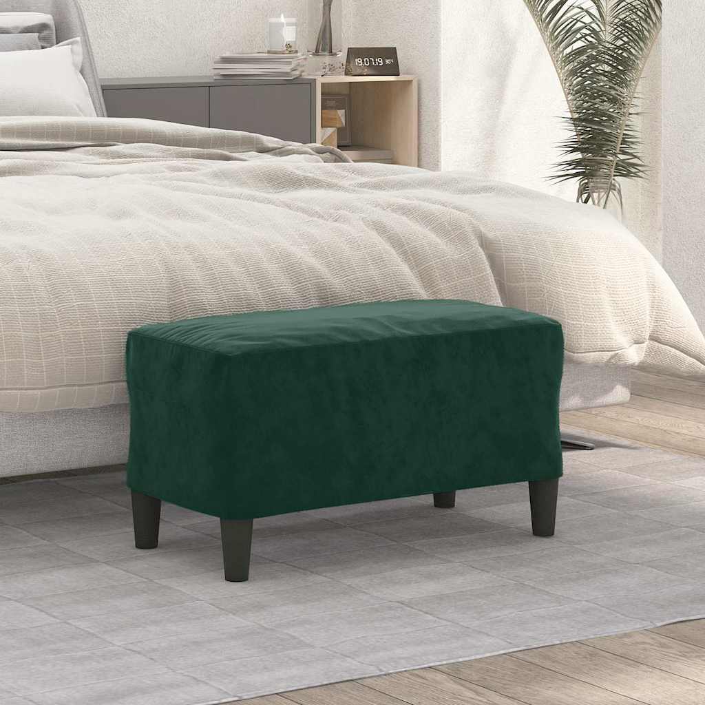 vidaXL Sitzbank Dunkelgrün 70x35x41 cm Samt grün
