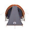 Dome Camping Tent for 2 Persons Grey and Orange Waterproof