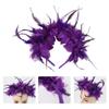 Feather Flapper Headbands Fat Tuesday Prom Dancer Headpiece for Party Carnivals Celebrations Headwear Hair Styling
