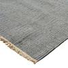 Living Room Rug In Jute Cotton with Light Grey Fringes 120x170