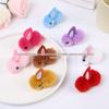 Colorful 3D Icelandic Fur Rabbit Hair Clip for Children