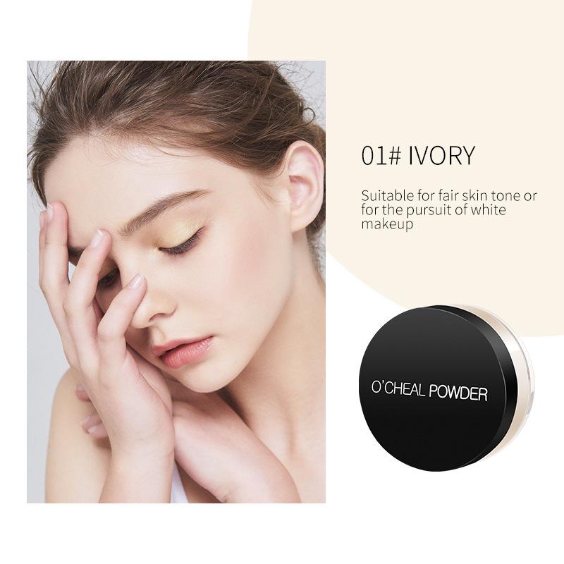 OCHEAL English Version Matte Oil-Control Loose Powder - Long-Lasting, Moisturizing, Refreshing Setting Powder 15g