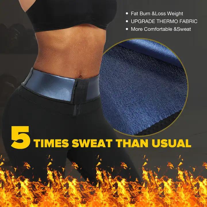 Women's High Waist Tummy Control Yoga Pants with Button Detail