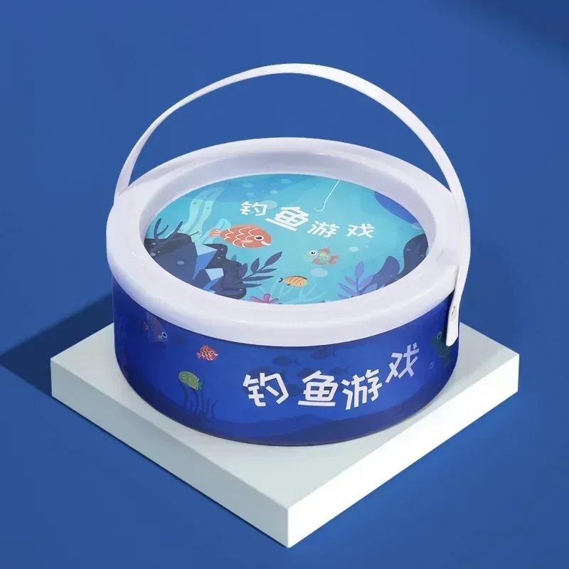 Non-Toxic Montessori Wooden Fishing Toys For Children Cartoon Marine Life Cognition Fish Games Parent-Child Interactive Educational Toy