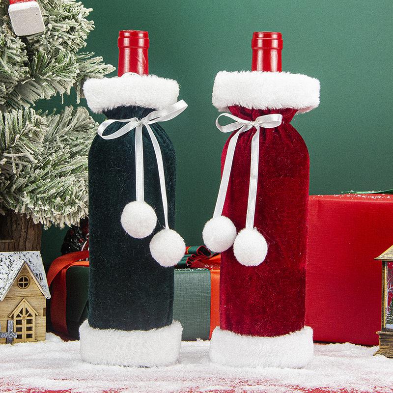 Wine Christmas Bag, Wine Bottle Gift Bag, Reusable Wine Bottle Covers For Xmas Christmas Wedding Birthday Holiday Party Decor