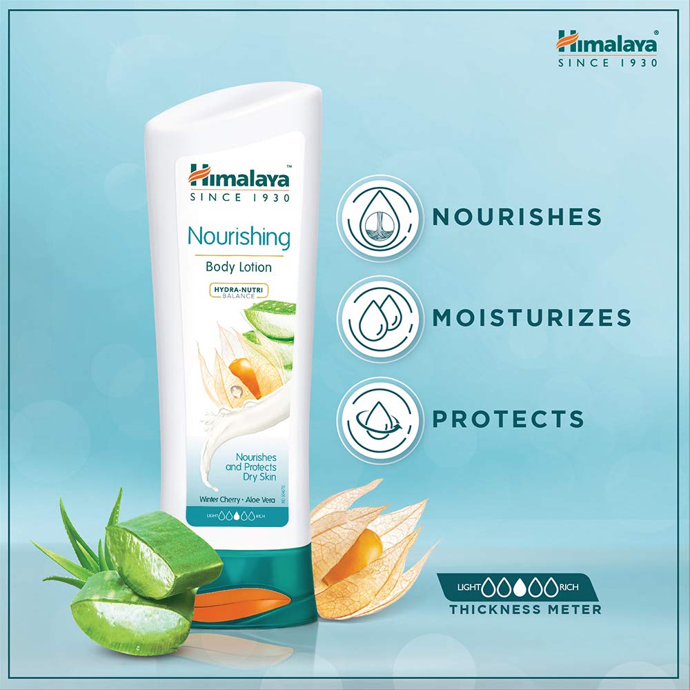 Himalaya Nourishing Body Lotion 100ml For Soft Smooth Hydrated Skin With Aloe Vera And Winter Cherry Moisturizer For All Skin Types