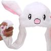 Bunny Ears Plush Hat Cute Bunny Hats Moving Ear Rabbit Hat with Moving Ears Cute Soft Plush EMA