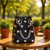 Große Kapazität Gestrickte Handgelenk-Tragetasche Leichte Langlebige Lässige Kleine Handtasche für Damen Einkaufen Reisen Outdoor-Nutzung