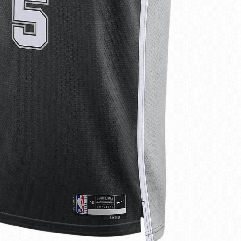 Nike NBA Dejounte Murray Spurs #5 Limited Edition Swingman Jersey Men Basketball Vest Black DN2022-010