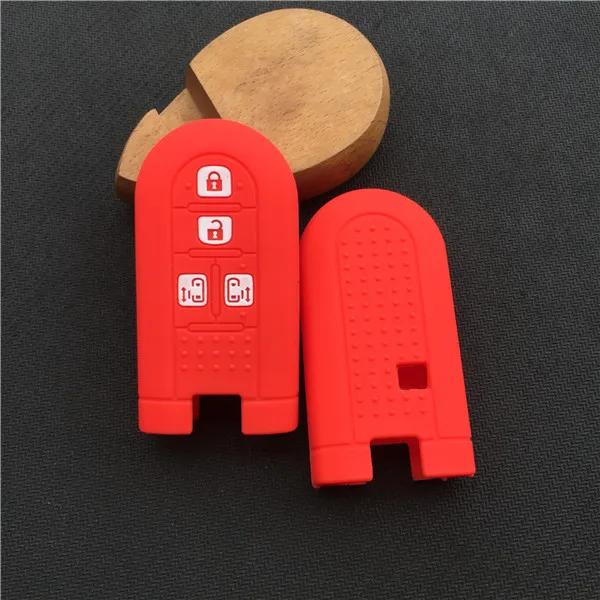 ZAD Silicone car key case cover for Toyota Daihatsu Tanto LA600S Move Custom LA150S moovecanvas LA800S tanto custom LA600S ke красный